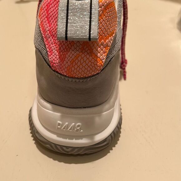 P488 Women's Size 38 Luke Sneakers Shabby Gray Chunky Fashion Sneaker - Picture 6 of 12